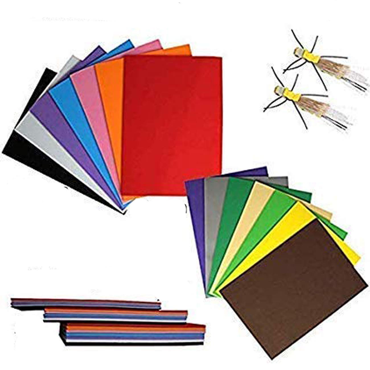 Riverruns High-Density EVA Fly Tying Foam - 14 Vibrant Colors | 1mm, 2mm, 3mm Thickness Options | Durable Closed-Cell Foam for Streamers, Baitfish, Nymphs & Salmon Steelhead Flies | Perfect for Fly Fishing, Fly Tying & Outdoor Adventures