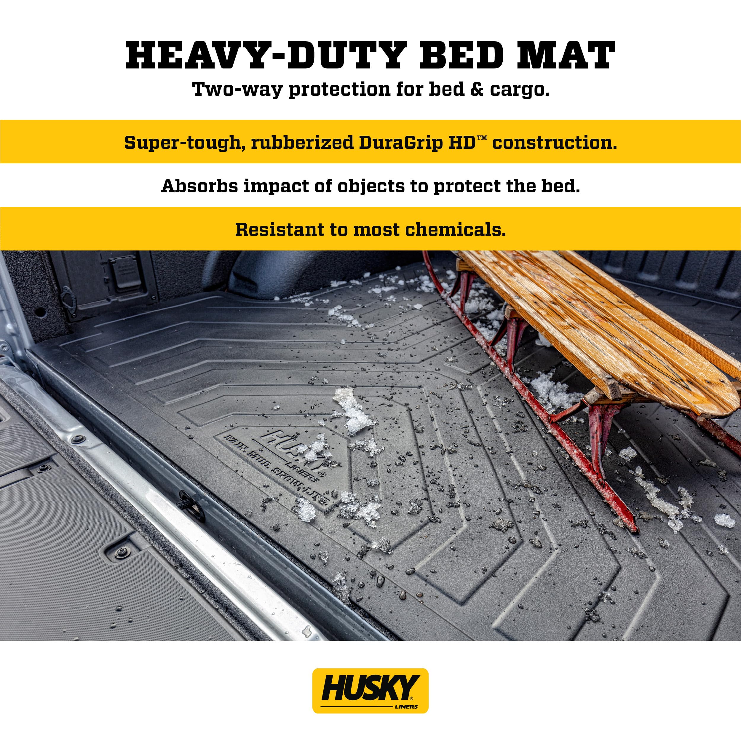 Husky Liners Custom Bed Liner for 2019-2024 Chevrolet Silverado & GMC Sierra 1500 5.8' Bed (Non-CarbonPro) - Durable 1-Piece Black Truck Bed Mat (Model 16004) | Perfect for Hauling, Construction & Outdoor Adventures