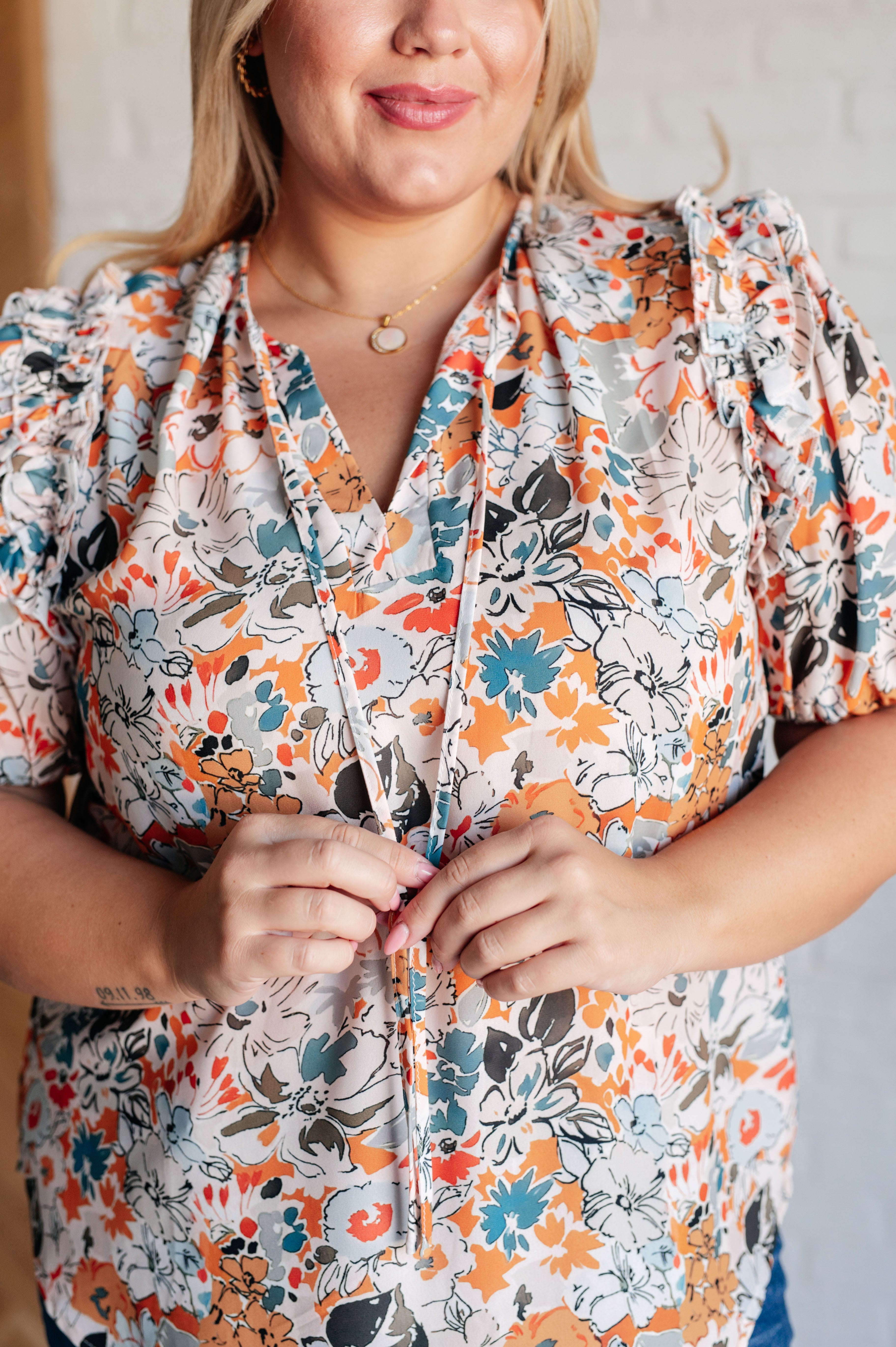 Floral Blouse for Women - Soft & Comfortable Casual Top with Intuitive Design - Perfect for Spring, Summer, Office Wear & Date Nights