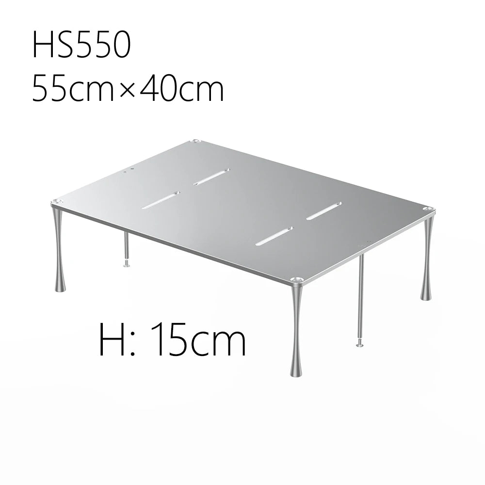DD ddHiFi HS550 Premium Desktop Rack for DAC & Amplifier - Perfect Audio Equipment Organizer for Home Studio & Office Setup