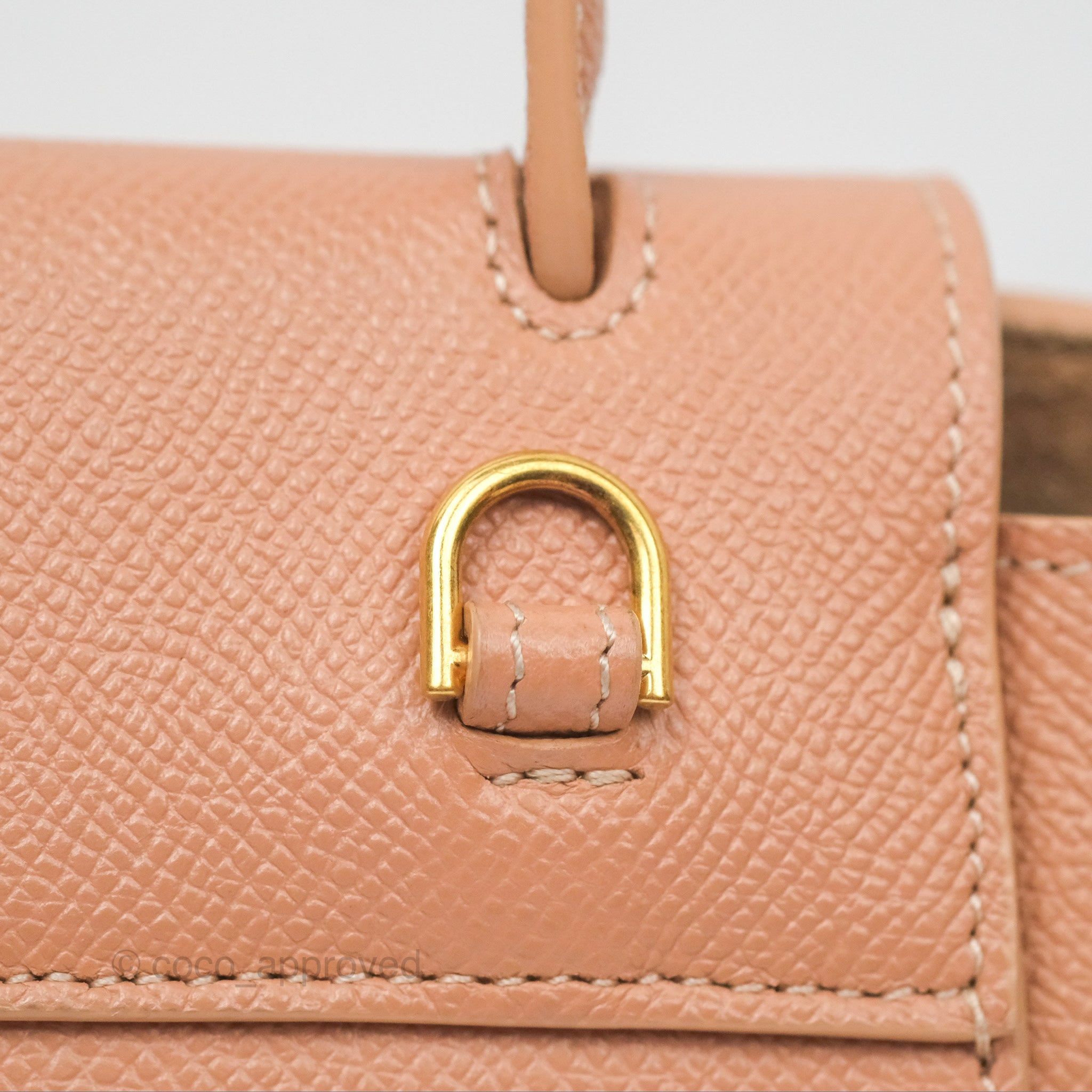 Celine Pico Belt Bag in Desert Rose - Grained Calfskin Leather with Gold Hardware | Luxury Crossbody Bag for Women, Perfect for Everyday Use & Special Occasions