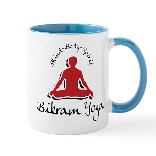 White/Blue Inside - Bikram Yoga Mug