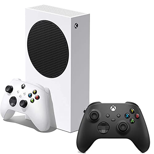 Xbox Series S 512GB All-Digital Console with Carbon Black Wireless Controller Bundle - Next-Gen Gaming for Holiday 2022 | Perfect for Family Game Nights & Online Multiplayer