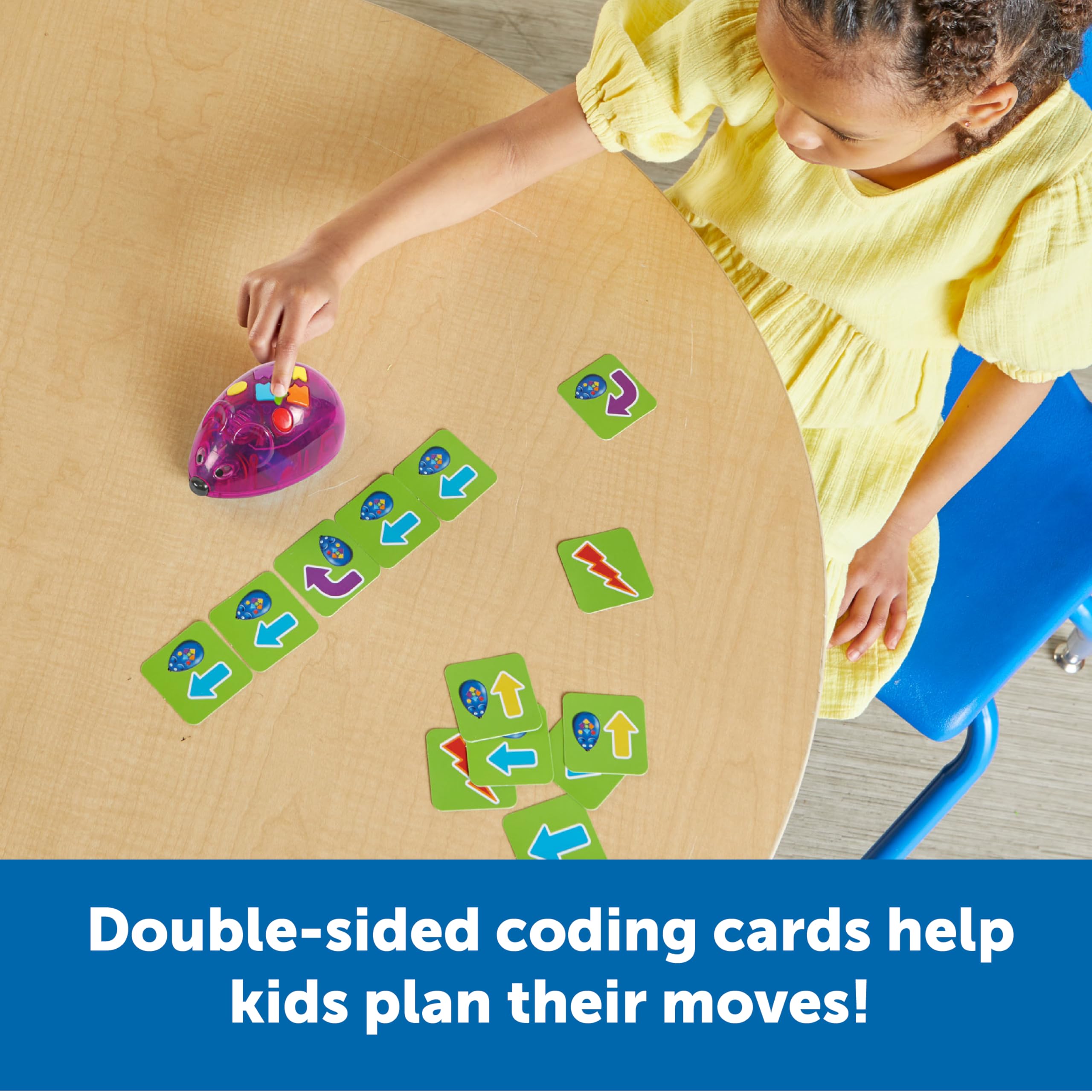 Learning Resources Rechargeable Code & Go Robot Mouse - STEM Coding Toy for Kids Ages 4+, Educational Programmable Robot for Boys & Girls - Perfect for Classroom STEM Activities & Home Learning Play