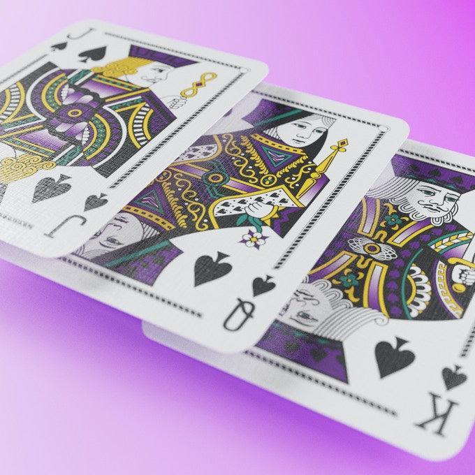 Premium Benchmark Playing Cards - Purple Deck for Poker, Magic Tricks & Card Games | Durable & Stylish Casino Quality Cards for Professional and Home Use