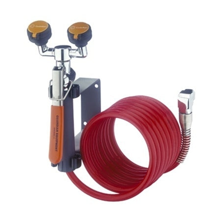 Guardian G5046BP Wall Mounted Eyewash & Drench Hose Unit with Backflow Preventer - Emergency Eye Wash Station for Laboratories, Factories & Industrial Safety