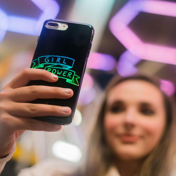 Kendall Vertes Girl Power iPhone Case - Trendy & Protective Phone Cover for Women - Perfect for Everyday Use, School & Work