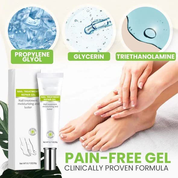 Flyles Nail Repair Treatment Gel - Restores Discolored & Damaged Nails, Strengthens & Protects Natural Nails (2 Pack) | Perfect for Manicures, Nail Care Routine & Salon Treatments