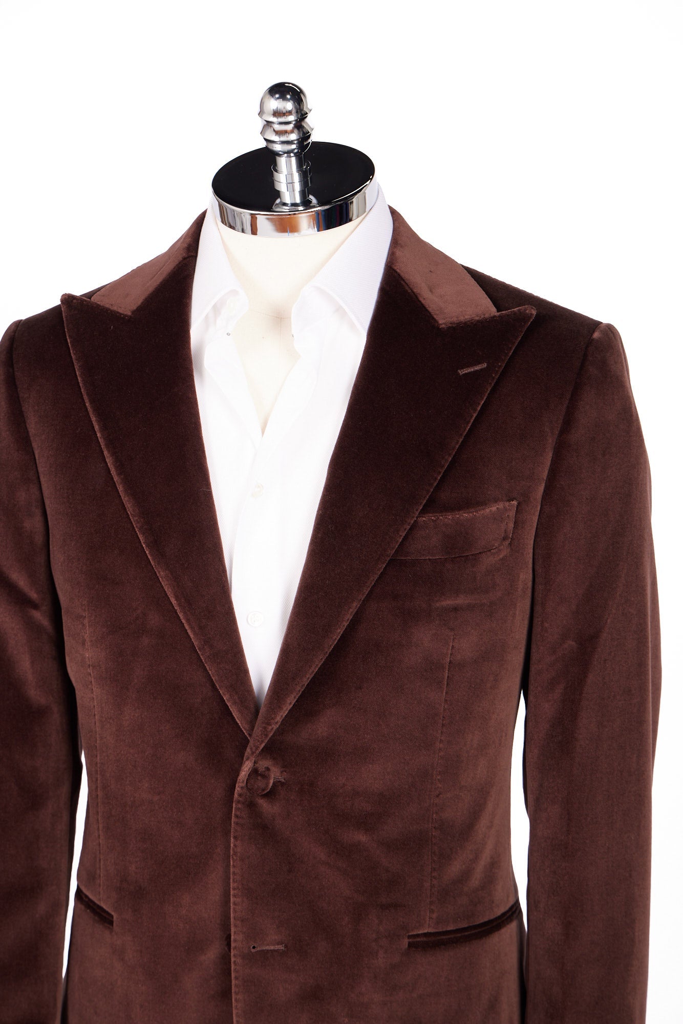 HENRY SARTORIAL Men's Velvet Blazer Jacket - Premium Brown Formal Coat for Weddings, Parties & Special Occasions