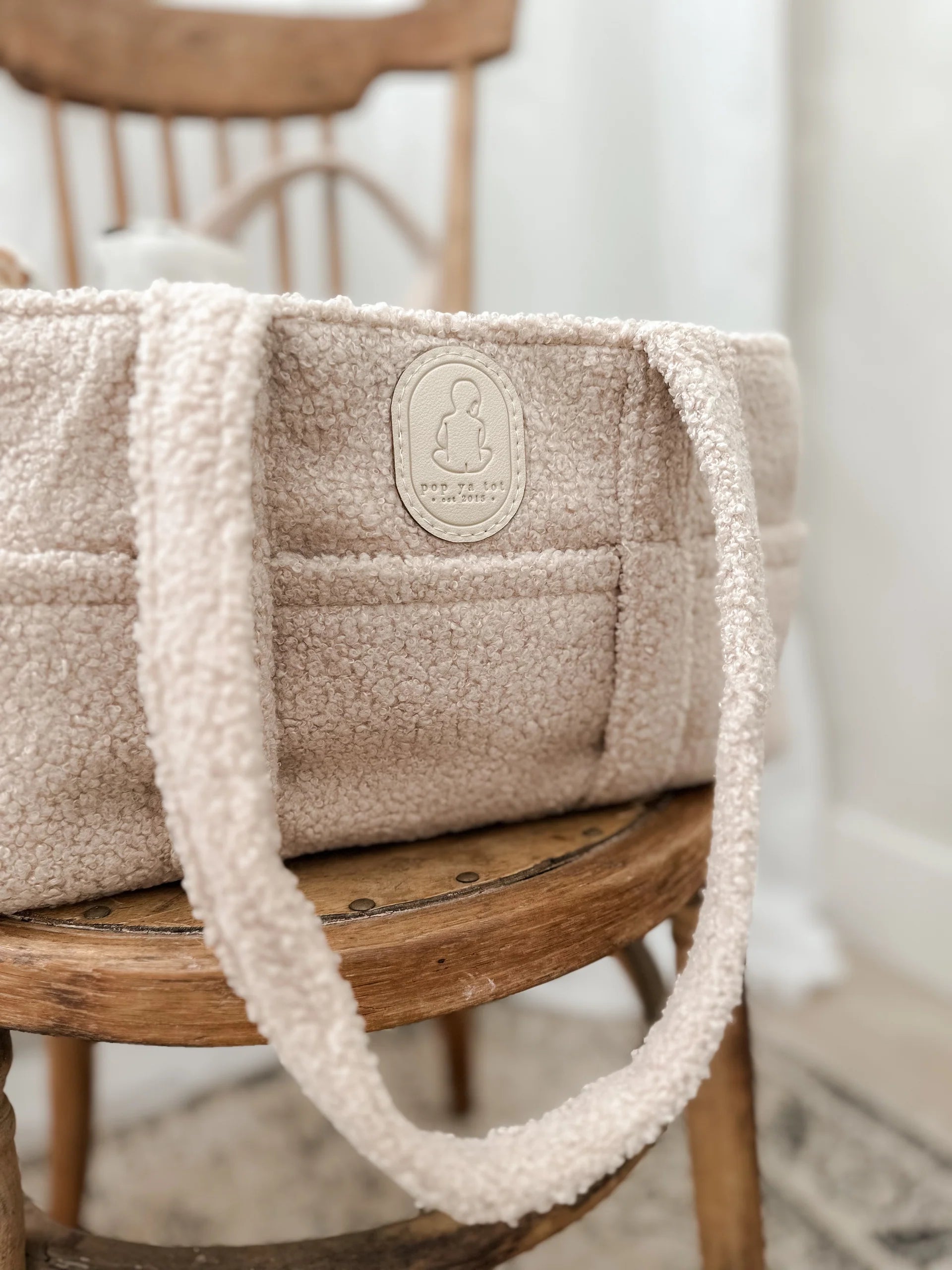 Pop Ya Tot Teddy Diaper Bag - Stylish & Spacious Baby Essentials Organizer for On-the-Go Parents | Perfect for Travel, Daycare & Shopping Trips