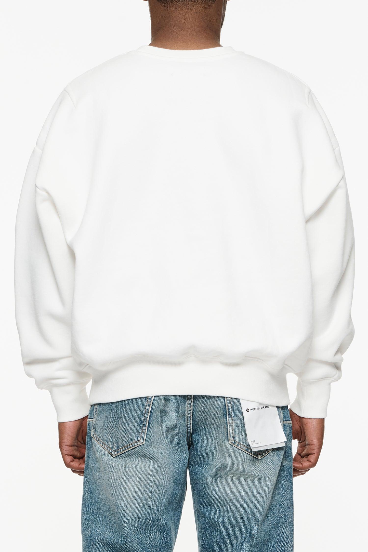 Purple Brand P402 Wordmark Repeat Crewneck Sweatshirt - Stylish & Comfortable Pullover for Men & Women - Perfect for Casual Wear, Street Style & Everyday Outfits
