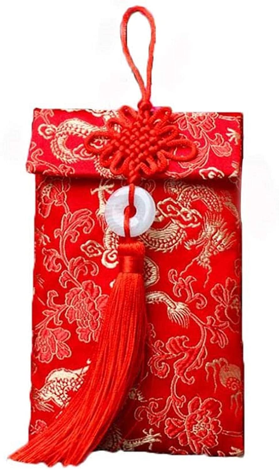 Premium Chinese New Year Red Envelopes - Traditional Silk Lucky Money Pockets for Cash Gifts, Birthday, Spring Festival, Wedding - Festive Gift Card Holder & Decorative Envelope Bags for Holiday Celebrations, Family Gatherings and Special Occasions