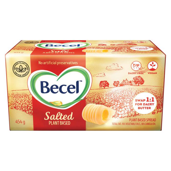 Becel Salted Plant-Based Butter - Vegan Dairy-Free Spread for Baking, Cooking & Toast - Perfect for Healthy Breakfast & Recipes