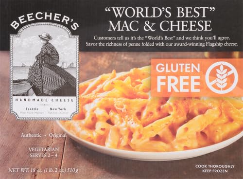 Beecher's Gluten Free Mac and Cheese - 18 Oz | Delicious Dairy-Free Pasta for Kids & Family Dinners | Perfect for Quick Meals, Lunchboxes & Comfort Food Cravings