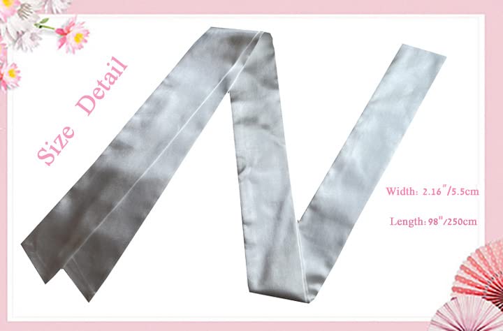Elegant Wedding Satin Sash Bridal Belt - Adjustable Waistband for Bridal Gowns, Prom Dresses & Special Occasions - Perfect for Bridal Showers, Wedding Receptions & Formal Events