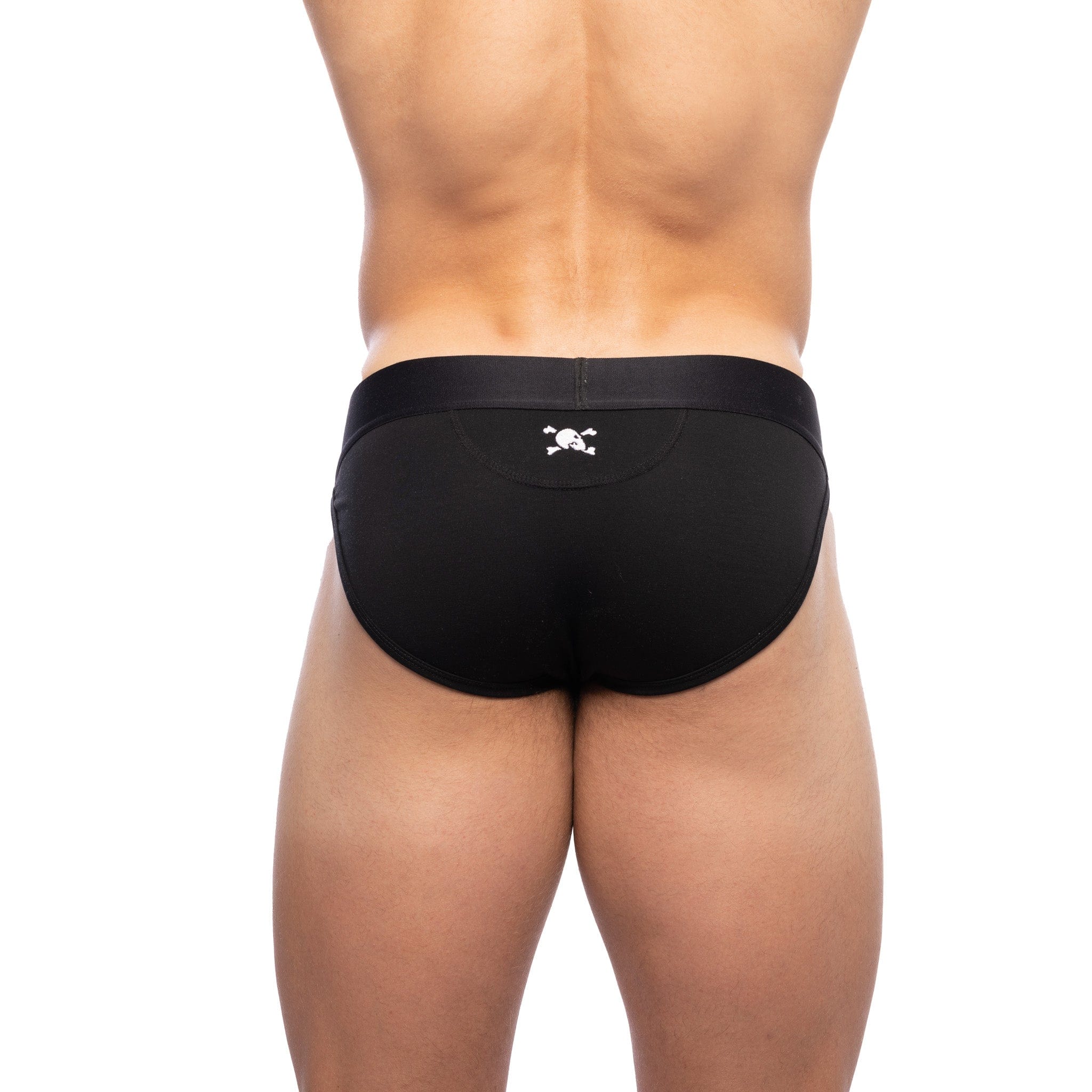 Just the Bones Sport Brief Black - Comfortable Men's Underwear for Workout & Active Lifestyle