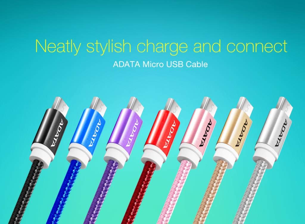 ADATA Android USB to Micro USB Charging & Sync Cable 3.3ft (100cm) Rose Gold - Fast Charging Data Transfer for Smartphones, Tablets, E-Readers - Home, Office, Travel Use