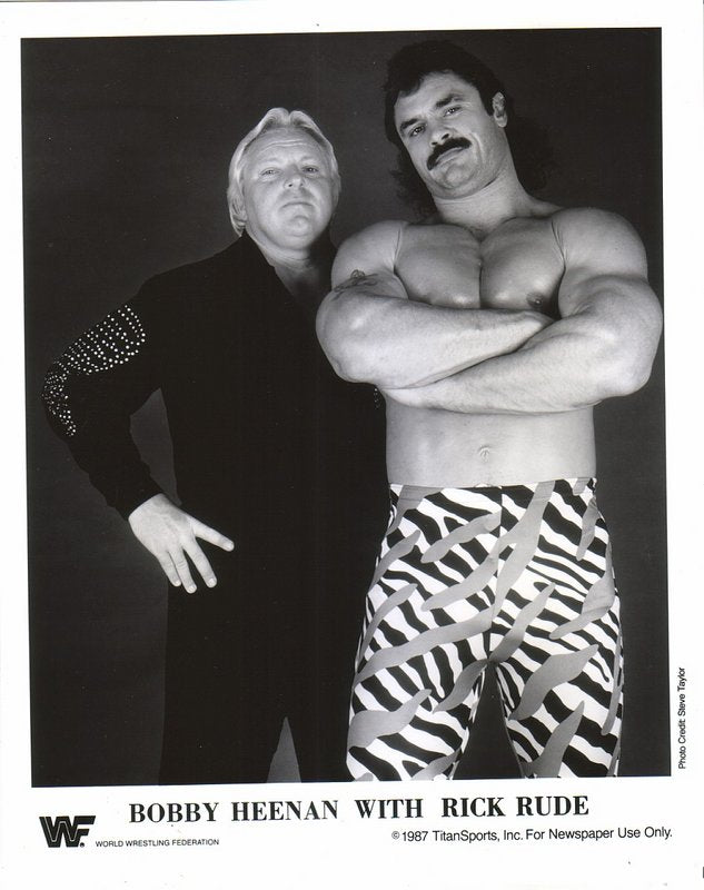 1987 Rick Rude & Bobby Heenan Wrestling Action Figure - Vintage WWF Collectible for Wrestling Fans & Memorabilia Collectors - Perfect for Display, Gifts, and Nostalgic Collections