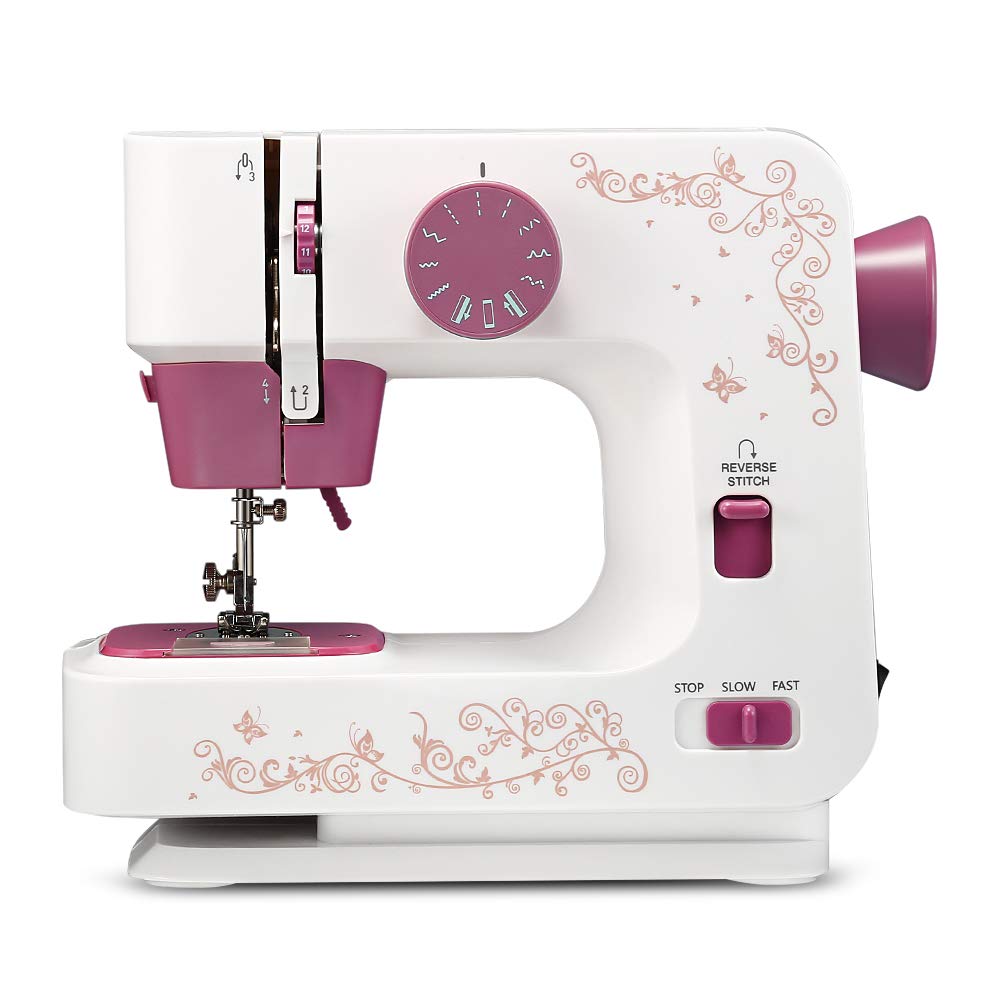 Electric Sewing Machine for Beginners & Adults - Portable Mini Sewing Machine with Thick Fabric Lockstitch, Embroidery & DIY Functions - Perfect for Home Use, Clothing Repair, Quilting & Craft Projects