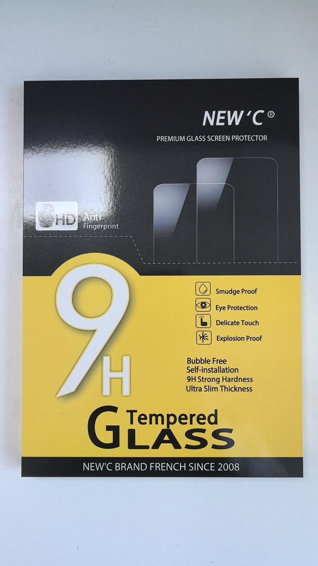 2 Pack Tempered Glass Screen Protector for iPad 9.7 Inch (2018/2017, 6th/5th Gen), iPad Air 1/2, iPad Pro 9.7