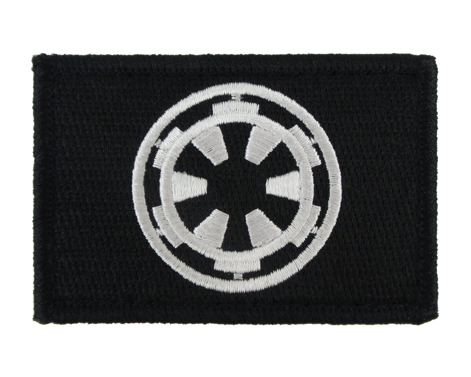 Galactic Empire Hook and Loop Fully Embroidered Morale Patch - Black & White - Perfect for Backpacks, Hats & Tactical Gear