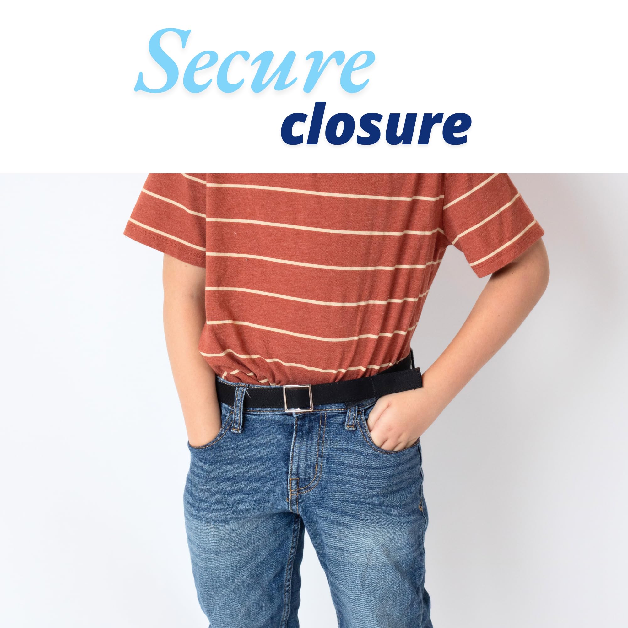 Adjustable Velcro Belt for Toddlers & Kids - Durable Solid Canvas Print - Perfect for Pants, Jeans & School Uniforms