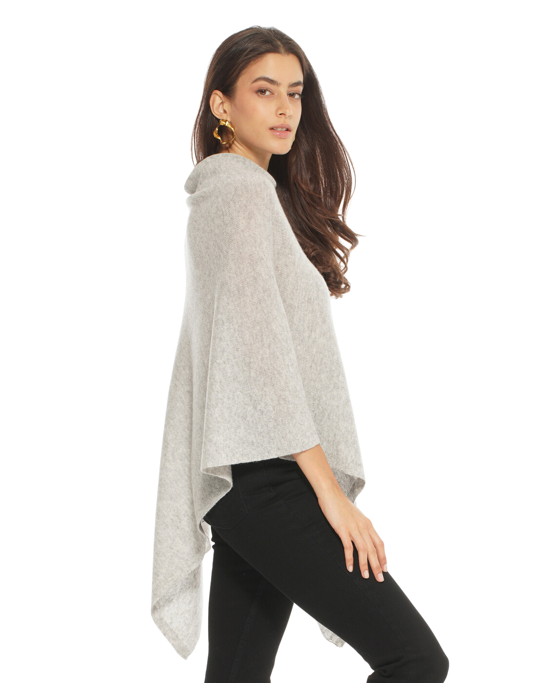 Luxury Women's Pure Cashmere Poncho - Soft & Warm Winter Shawl Wrap, Elegant Red for Fall & Winter Fashion, Perfect for Travel, Office & Casual Outfits