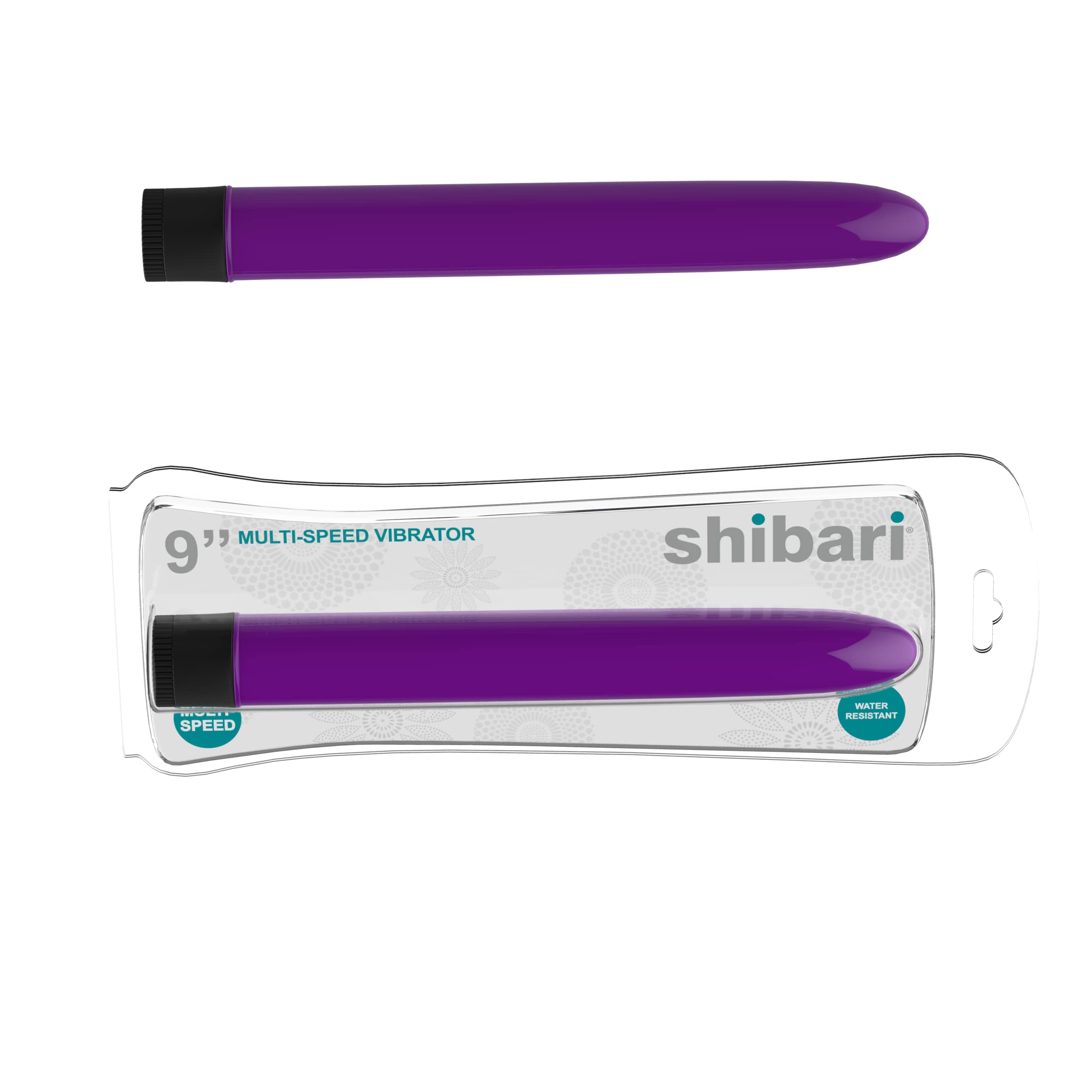 Shibari Classic 9-Inch Bullet Vibrator for Women - Powerful Clitoral & G-Spot Stimulator, ABS Plastic Waterproof Adult Sex Toy - Quiet Wireless Vibrating Massager for Solo Play & Couples (Purple) - Perfect for Bedroom Use & Travel