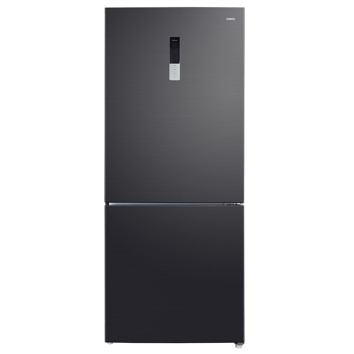 CHiQ 396L Bottom Mount Refrigerator - Black Stainless Steel CBM395NBS6E | Energy Efficient, 5-Year Warranty | Perfect for Kitchens, Restaurants & Small Businesses