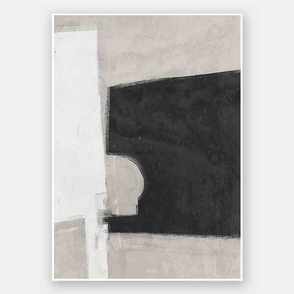 Always a Way Black Unframed Art Print - Modern Abstract Wall Decor for Home, Office & Living Room