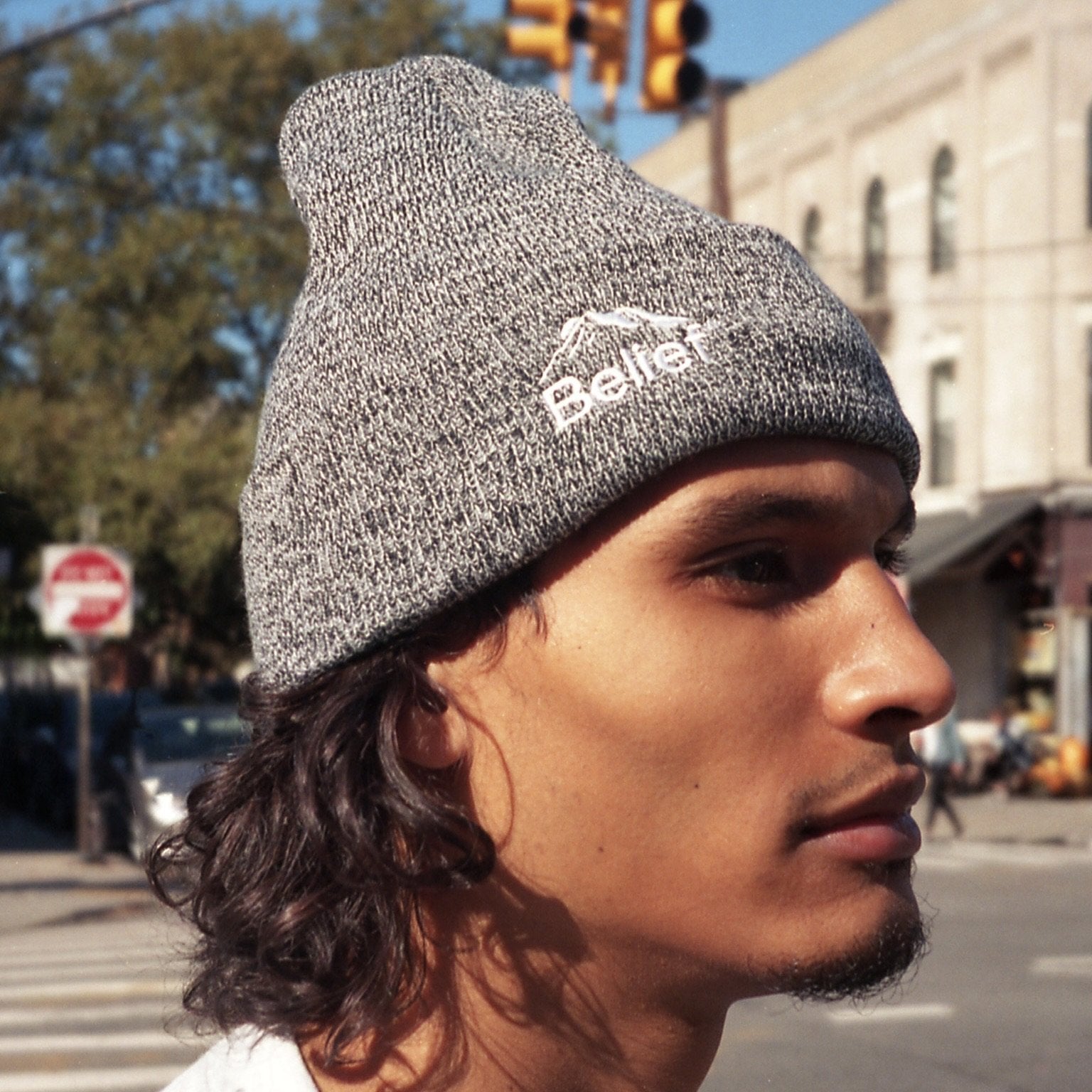 Belief NYC Summit Beanie - Zebra Print Winter Hat for Men & Women - Warm Knit Beanie for Skiing, Hiking, and Outdoor Activities