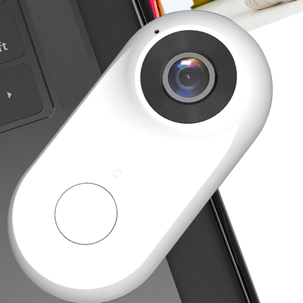 2MP WIFI Sports Camera - HD 1080P Magnetic Thumb Camera for Outdoor Riding, Hiking & Action Shots | Waterproof & Easy to Use (White) | Perfect for Cycling, Skiing, Surfing & Adventure Vlogging