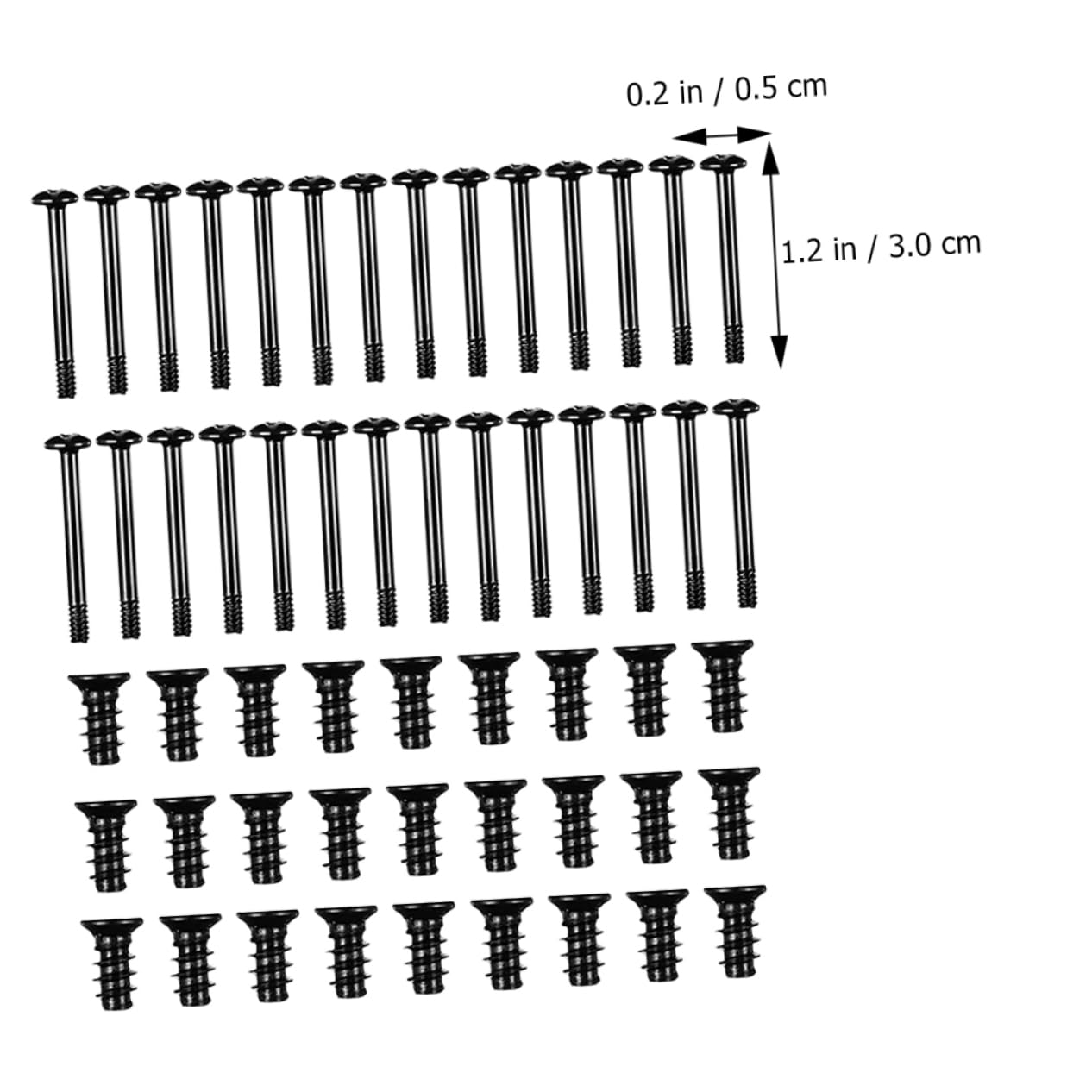 BESTonZON 60pcs Computer Case Fan Screw Kit - Premium Rack Cabinet Cooling Fan Screws for PC Builds & Gaming Rigs | Perfect for DIY Computer Assembly & Case Fan Installation