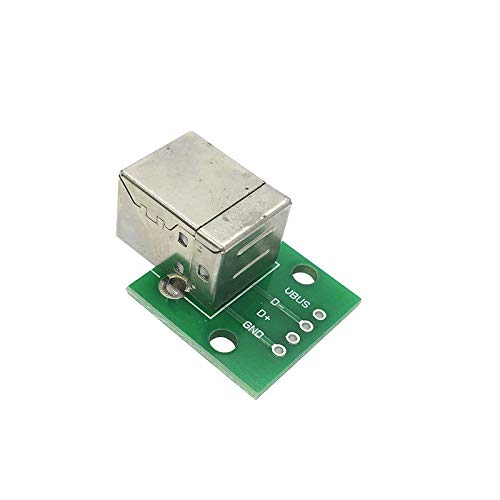 10PCS USB Type B Female to DIP Adapter Plate - USB 2.0 Printer Connection Cable for DIY Electronics, 3D Printers & Circuit Board Projects