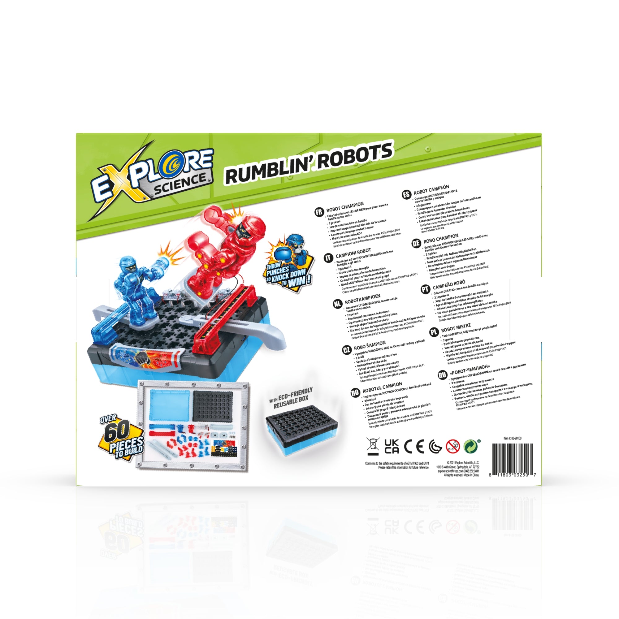 Explore Science Rumblin' Robots - STEM Building Kit for Kids Ages 8-12 | Educational Science Toy for Robotics & Engineering Learning | Perfect for School Projects & STEM Classroom Activities