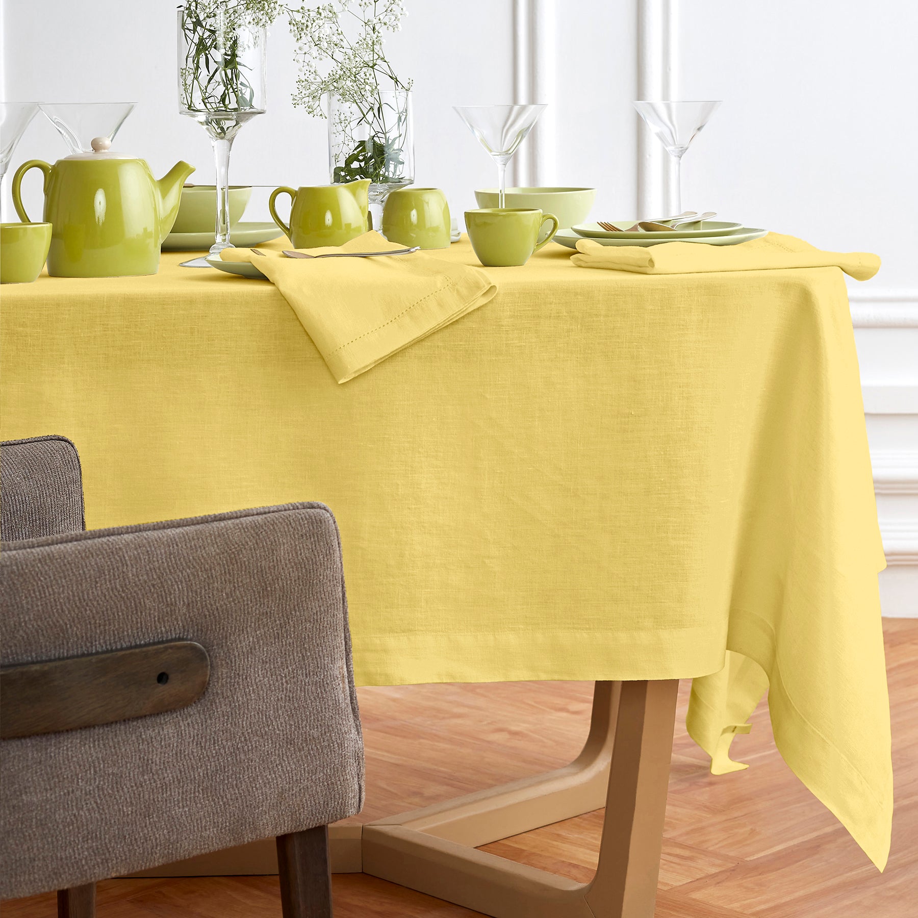 Sonoma Tablecloth - Premium Cotton Table Cover for Dining & Decor | Perfect for Parties, Weddings & Home Decor