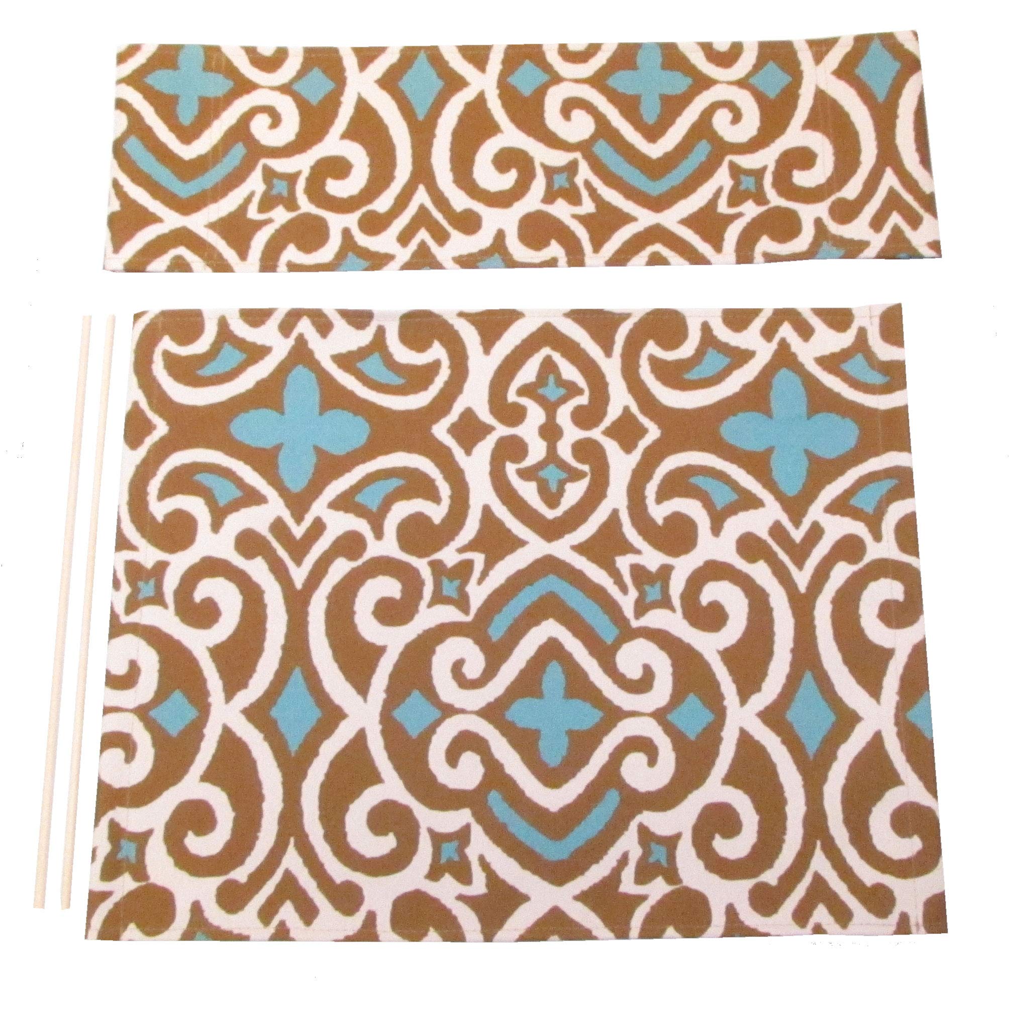 Replacement Canvas Cover for Directors Chair (Round Stick) - Durable Tribal Khaki Fabric - Perfect for Outdoor Events, Beach Parties, and Home Decor