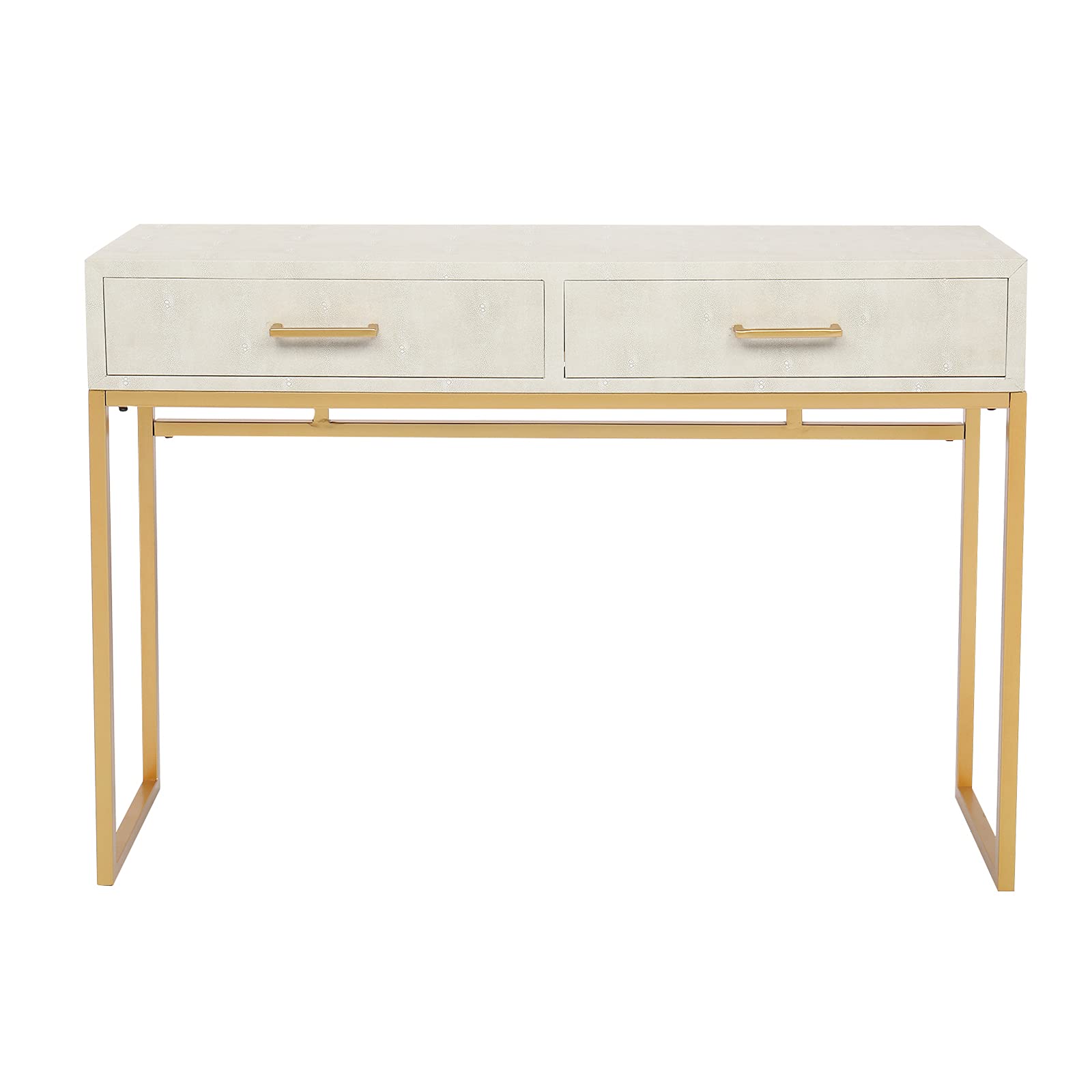 Premium FCH Genuine Crocodile Leather Table - Luxurious Beige Home Office Desk for Executive Workspace & Modern Living Room Decor