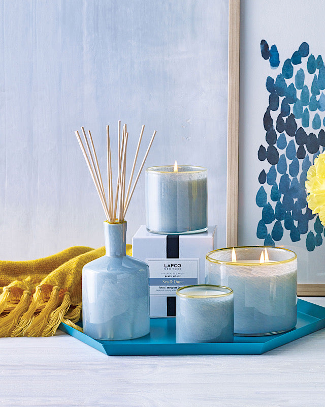 LAFCO Sea & Dune Collection Luxury Scented Candle - Handmade Soy Wax, Aromatherapy Home Decor for Relaxation & Spa Atmosphere - Perfect for Bedroom, Bathroom & Gift Giving