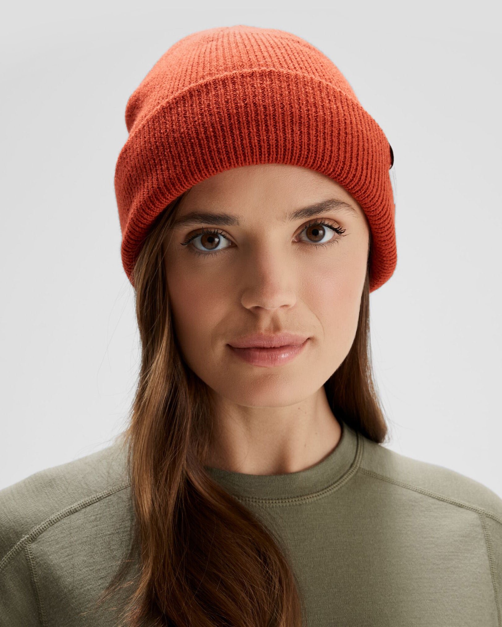Fyfe Beanie - Warm Winter Knit Hat for Men & Women - Red Earth Color - Perfect for Skiing, Hiking & Outdoor Activities