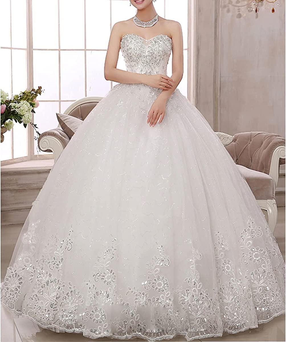 LY Dress Elegant Princess Wedding Gowns for Bride - Perfect for Church Ceremonies, Beach Weddings & Romantic Vow Renewals