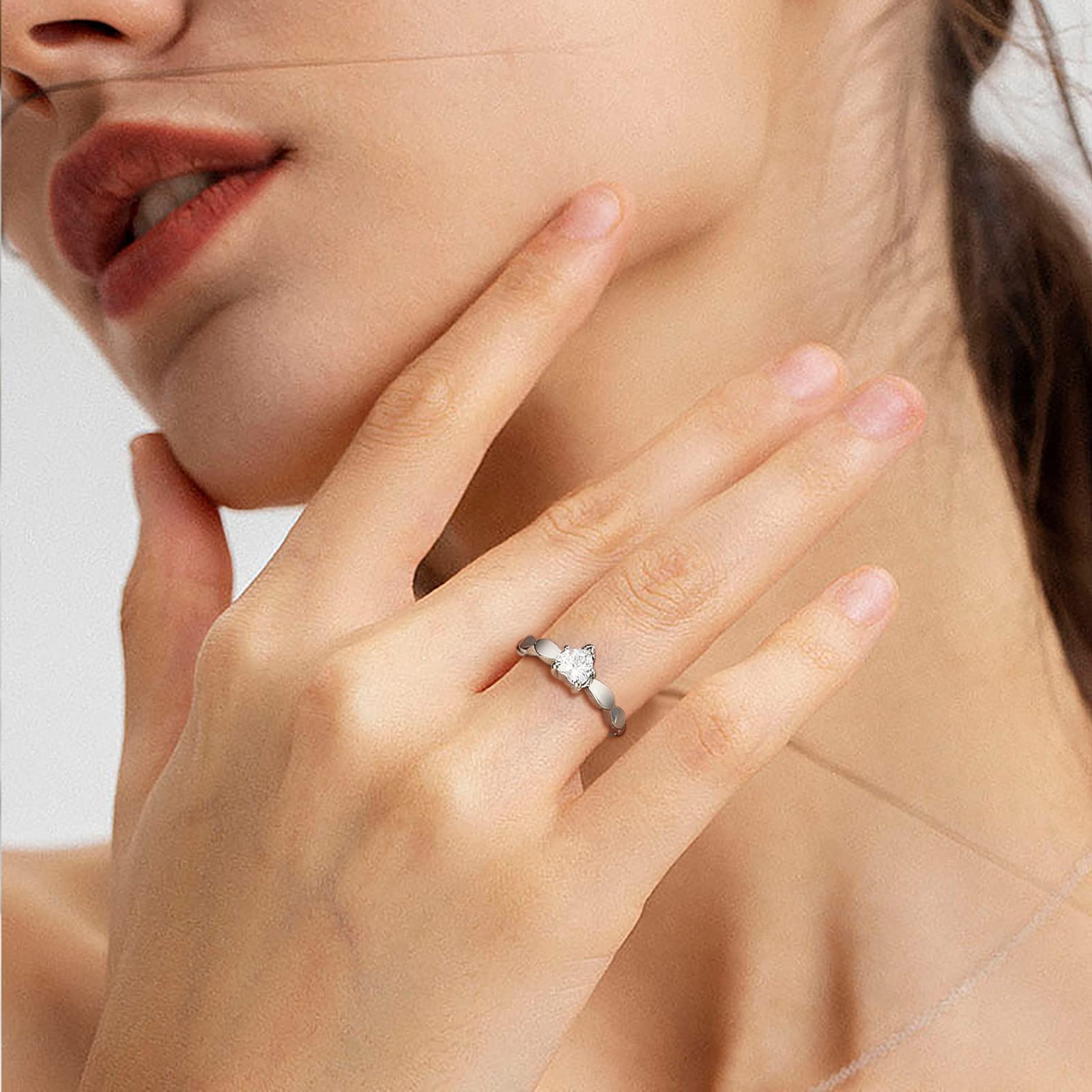 VNOX 2-Piece Personalized Couple Rings Set - His & Hers Custom Engraved Stainless Steel Promise Rings | Wedding Bands & Engagement Rings for Men & Women | Perfect for Anniversaries, Proposals & Romantic Gifts