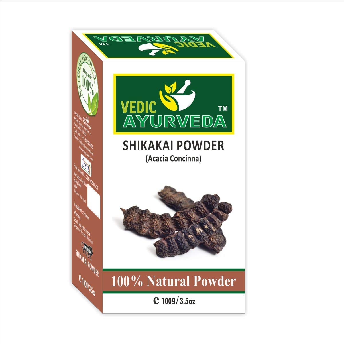 VEDICAYURVEDA Pure Bio-Organic Reetha & Shikakai Powder (100g x 2) - Natural Hair Cleanser for Scalp & Skin Care | Deep Cleansing, Conditioning & Nourishing | Perfect for DIY Shampoo, Herbal Hair Wash & Ayurvedic Beauty Treatments