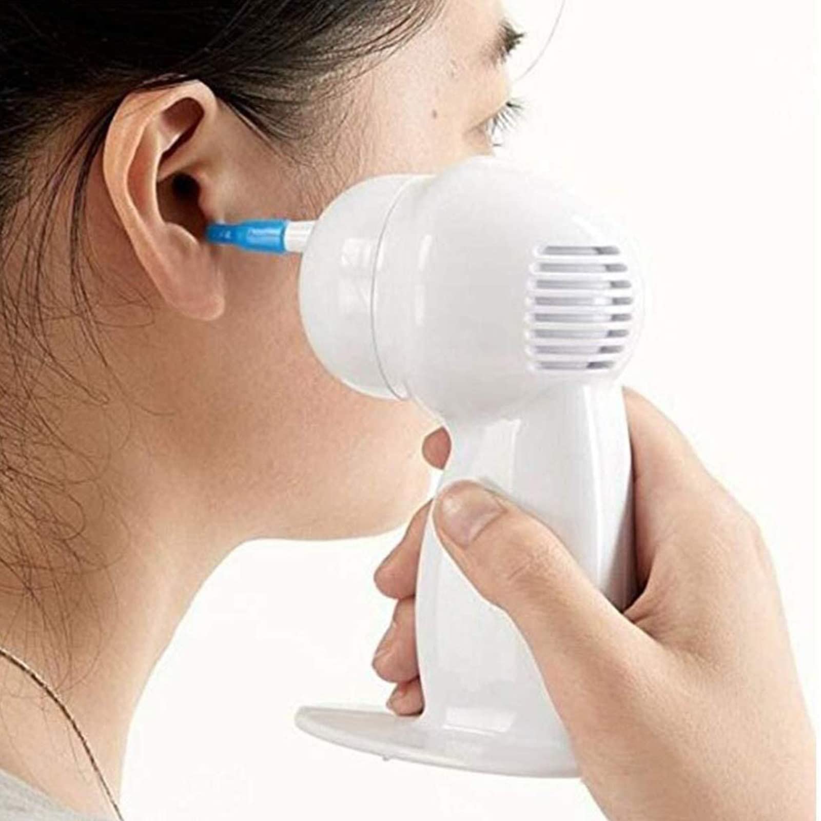 Electric Ear Wax Remover Tool - Safe Vacuum Ear Cleaner for Adults & Kids - Painless Earwax Removal Kit - Perfect for Home Use, Travel & Personal Hygiene Care (Batteries Not Included)