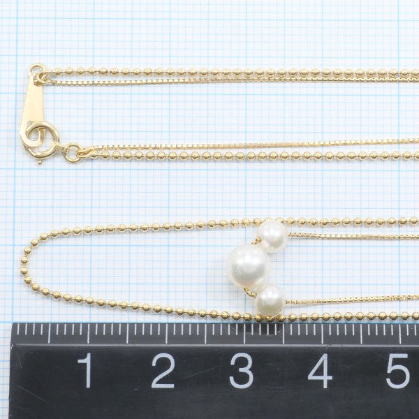 18K Yellow Gold Pearl Necklace for Women - Elegant Cultured Pearl Jewelry Gift for Birthday, Anniversary & Wedding | Perfect for Formal Events & Special Occasions