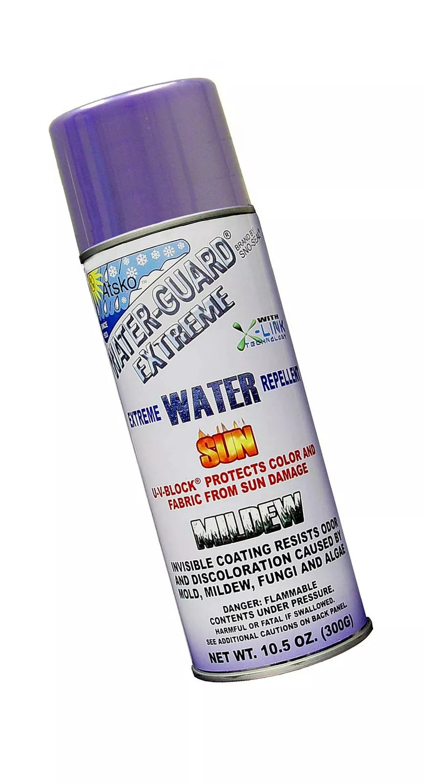 Atsko 1336X Water Guard Extreme 10.5oz Aerosol Spray - Waterproofing & Stain Repellent for Boots, Jackets & Outdoor Gear - Ideal for Hiking, Camping & Rainy Weather Protection