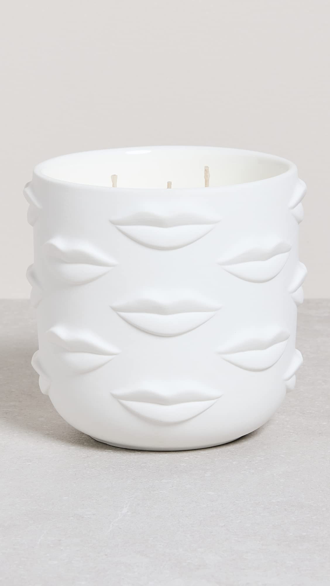 Jonathan Adler Muse Bouche 3-Wick Scented Candle - White Luxury Home Decor Scented Candle for Women, Aromatherapy & Relaxation - Perfect for Living Room, Bedroom, Bathroom & Gift Giving