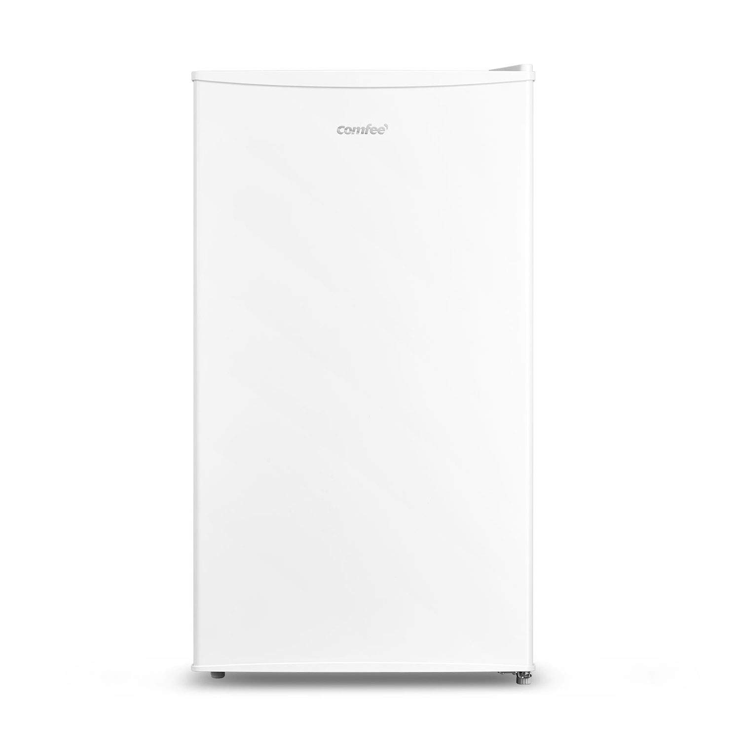 COMFEE' RCD115WH2 80L Compact Refrigerator with Freezer - Single Door Mini Fridge for Home, Office, Dorm - Adjustable Temperature, Quiet Operation, LED Light, White - Perfect for Small Spaces & Beverage Storage