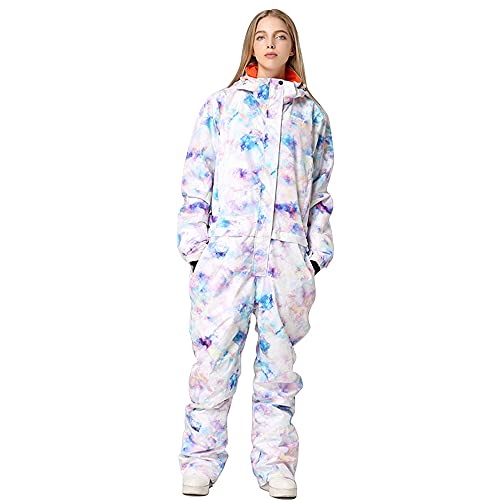 HOTIAN Women's One-Piece Ski Suit - Waterproof Snowboard Jumpsuit for Winter Outdoor Activities | Perfect for Skiing, Snowboarding & Cold Weather Adventures