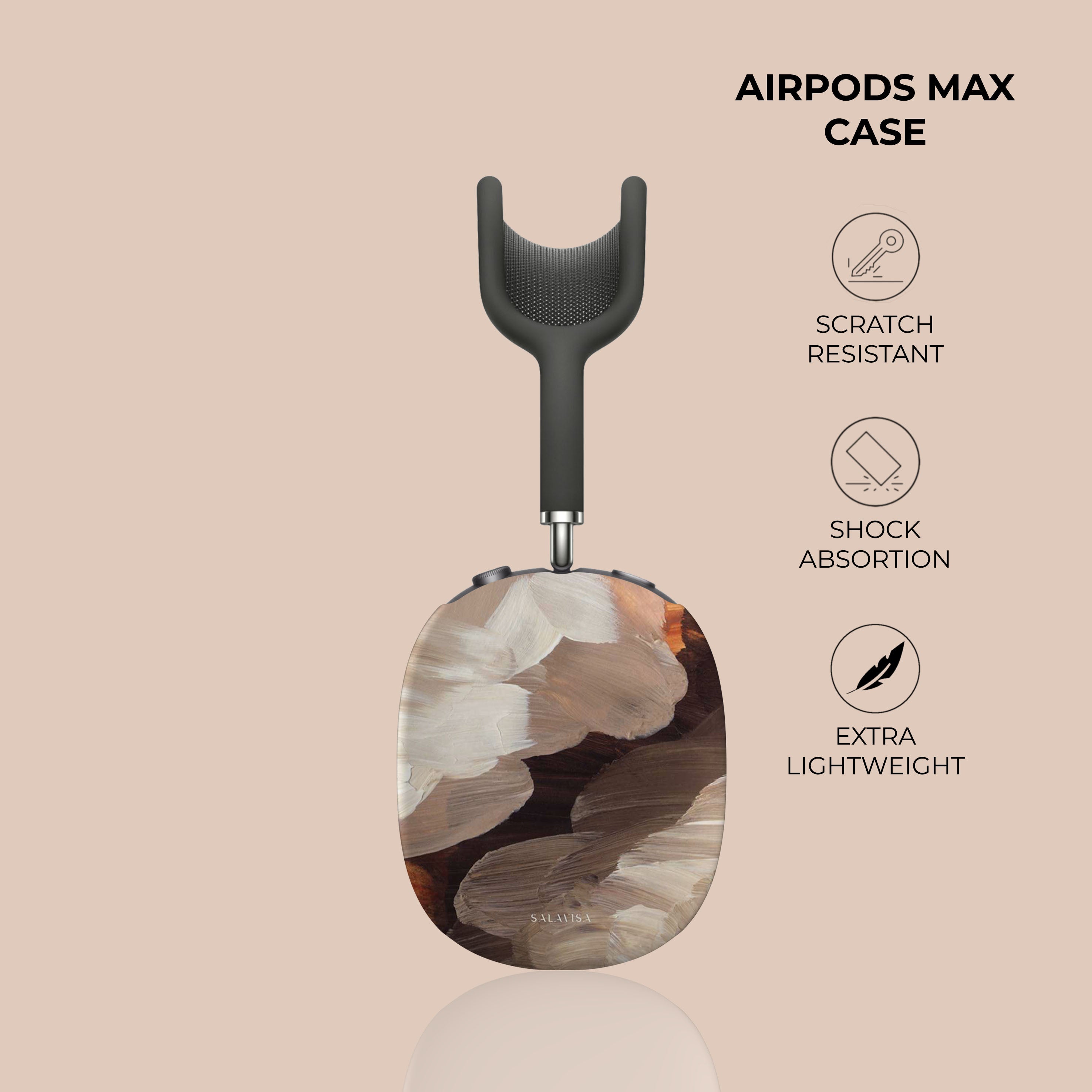 Premium Muted AirPods Max Protective Case - Durable Soft Cover for Apple AirPods Max Headphones - Perfect for Travel, Workouts & Daily Commute